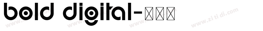 bold digital字体转换